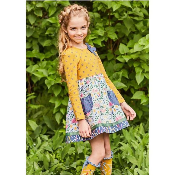 Girls Matilda Jane Choose your own path Gold Star Dress size 6 - Picture 6 of 6